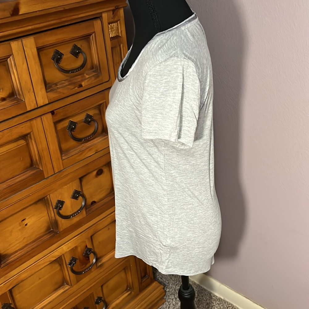 Whbm Gray Basic Tee - image 2